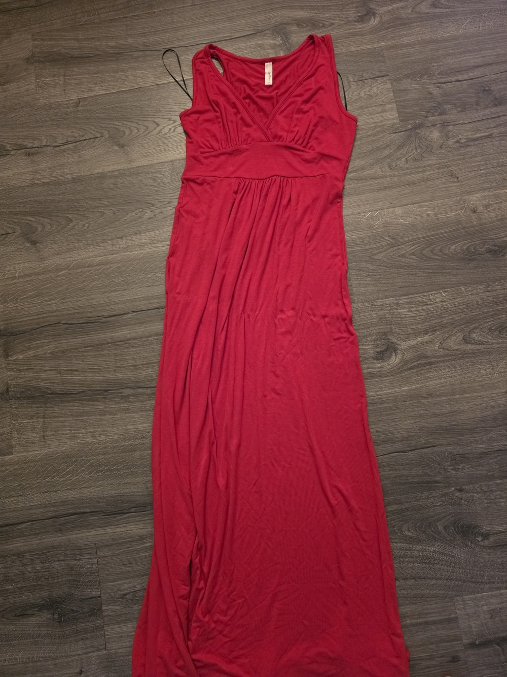 Loveappella Sleeveless Red Maxi Dress